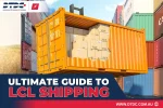 LCL shipping guide showing consolidated cargo boxes loaded inside a shared shipping container for international freight
