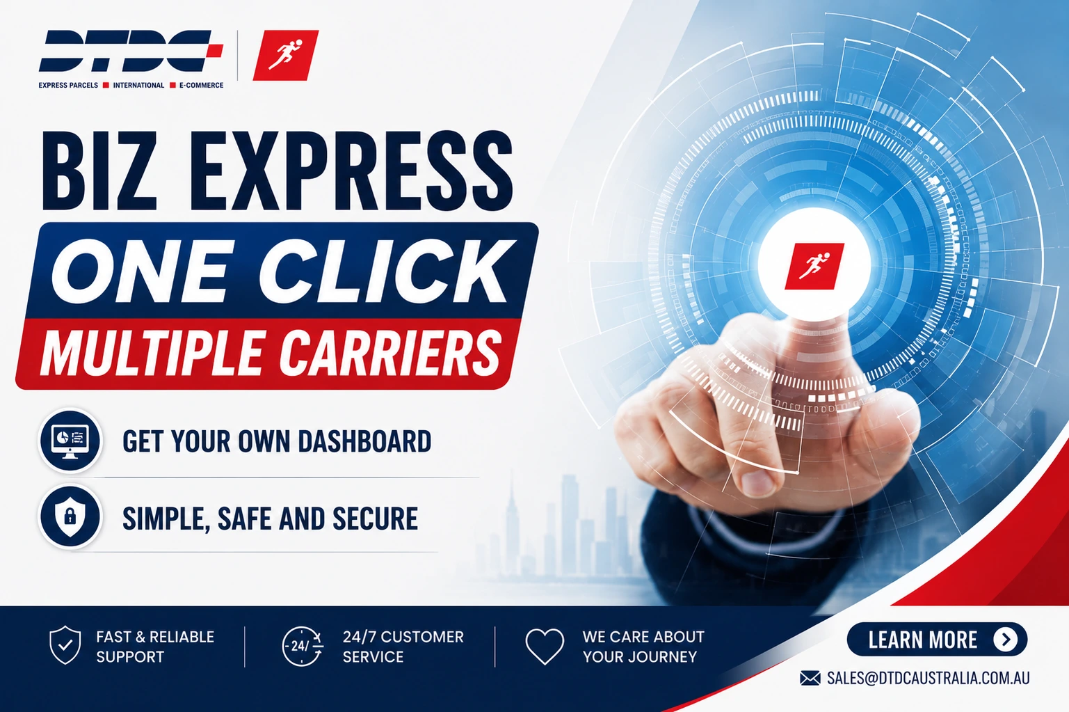 Biz express once click multiple carrier