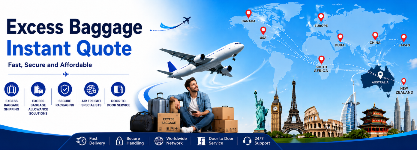 Excess baggage air freight