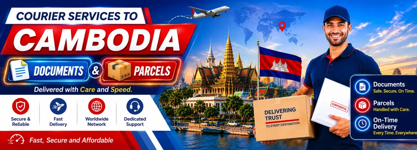 cocuments and parcel to combodia